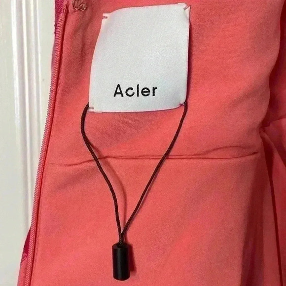 Acler Pink and Red Gingham Puff-Sleeve Mini Dress - Picture 8 of 14